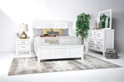 Mor Furniture Beds|Andover Panel Bed In White, Twin