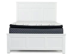 Mor Furniture Beds|Andover Panel Bed In White, Twin