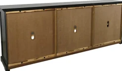 Mor Furniture Tv Stands|Accent Tables|Archdale 6 Door Accent Console In Black, 96 Inch