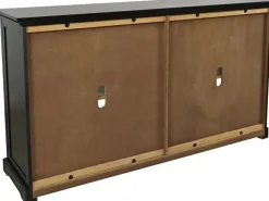 Mor Furniture Tv Stands|Accent Tables|Archdale 6 Door Accent Console In Black, 96 Inch