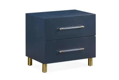 Mor Furniture Nightstands|Argento Nightstand In Navy Blue
