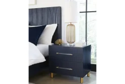 Mor Furniture Nightstands|Argento Nightstand In Navy Blue