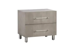 Mor Furniture Bedroom Sets|Argento Panel Bed, Dresser, Mirror & Nightstand In Misty Gray, Full