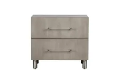 Mor Furniture Bedroom Sets|Argento Panel Bed, Dresser, Mirror & Nightstand In Misty Gray, Full