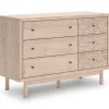 Mor Furniture Dressers & Chests|Arloster 6 Drawer Dresser In Tan