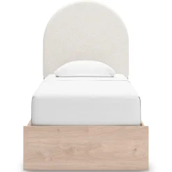 Mor Furniture Storage Beds|Beds|Arloster Panel Bed W/ 2 Drawer Storage In White, Twin