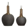 Mor Furniture Vases|Arnav Vases In Black & Gold, Set Of 2