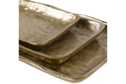 Mor Furniture Trays & Boxes|Artesian Tray In Gold, Set Of 3