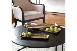 Mor Furniture Trays & Boxes|Artesian Tray In Gold, Set Of 3