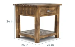 Mor Furniture Sofa & End Tables|Artisans End Table In Oak