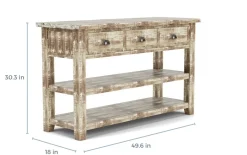 Mor Furniture Sofa & End Tables|Artisans Sofa Table In Gray
