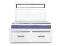 Mor Furniture Storage Beds|Beds|Ashbryn Storage Bed In White, Queen