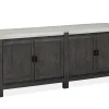 Mor Furniture Media Consoles & Hutches|Tv Stands|Aspen Valley 4 Door Media Console In Ravenwood Black