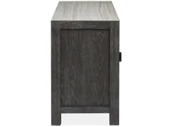 Mor Furniture Media Consoles & Hutches|Tv Stands|Aspen Valley 4 Door Media Console In Ravenwood Black