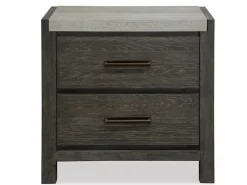 Mor Furniture Nightstands|Aspen Valley 2 Drawer Nightstand In Black