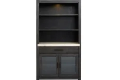 Mor Furniture Sideboards, Buffets & Hutches|Aspen Valley Display Cabinet In Ravenwood Black