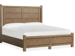 Mor Furniture Beds|Aspen Valley Panel Bed In Sierra Brown, Queen