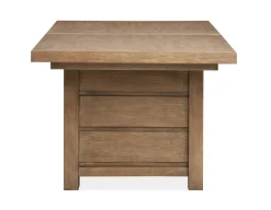 Mor Furniture Seating For 6|Dining Room Sets|Aspen Valley Trestle Dining Table & 6 Chairs In Ravenwood Black