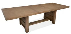 Mor Furniture Dining Room Sets|Aspen Valley Trestle Dining Table, 4 Chairs & 2 Upholstered Chairs In Ravenwood Black