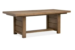 Mor Furniture Seating For 4|Dining Room Sets|Aspen Valley Trestle Dining Table & 4 Chairs In Ravenwood Black