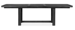 Mor Furniture Seating For 4|Dining Room Sets|Aspen Valley Trestle Dining Table & 4 Chairs In Ravenwood Black