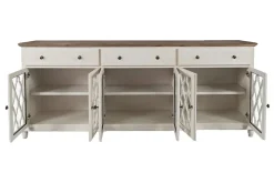 Mor Furniture Media Consoles & Hutches|Tv Stands|Aurora 6 Door Console In White