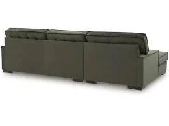 Mor Furniture Sectionals|Austen Sofa Chaise Sectional In Olive, Left Facing