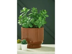 Mor Furniture Vases|Avalyah Short Indoor/Outdoor Planter Vase In Burnt Umber