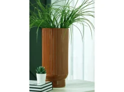 Mor Furniture Vases|Avalyah Short Indoor/Outdoor Planter Vase In Burnt Umber