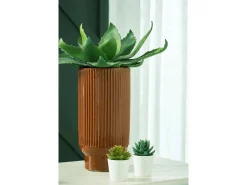 Mor Furniture Vases|Avalyah Short Indoor/Outdoor Planter Vase In Burnt Umber