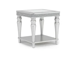 Mor Furniture Sofa & End Tables|Avril End Table In Silver