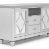 Mor Furniture Media Consoles & Hutches|Tv Stands|Avril Media Console In Silver, 70 Inch