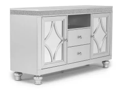 Mor Furniture Media Consoles & Hutches|Tv Stands|Avril Media Console In Silver, 70 Inch