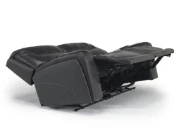 Mor Furniture Living Room Sets|Banks 3 Power Sofa & Loveseat In Leather Chesapeake Charcoal