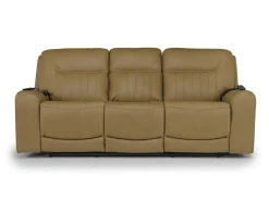 Mor Furniture Reclining Sofas|Sofas|Banks 3 Power Sofa In Chesapeake Charcoal Leather