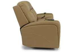 Mor Furniture Reclining Sofas|Sofas|Banks 3 Power Sofa In Chesapeake Charcoal Leather