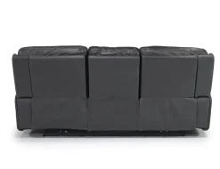 Mor Furniture Reclining Sofas|Sofas|Banks 3 Power Sofa In Chesapeake Charcoal Leather