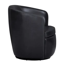 Mor Furniture Chairs|Barolo Leather Swivel Club Chair In Caramel