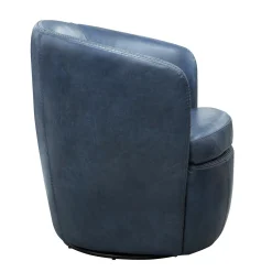 Mor Furniture Chairs|Barolo Leather Swivel Club Chair In Caramel