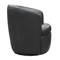Mor Furniture Chairs|Barolo Leather Swivel Club Chair In Caramel