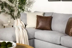 Mor Furniture Sofas|Barrett Reversible Sofa Chaise In Fisk Smoke
