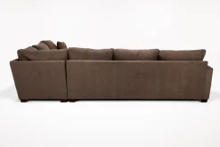 Mor Furniture Sectionals|Barrett Tux Sofa Chaise Sectional In Fisk Smoke, Right Facing