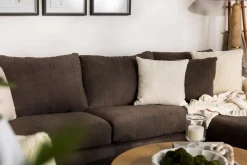 Mor Furniture Sectionals|Barrett Tux Sofa Chaise Sectional In Fisk Smoke, Right Facing
