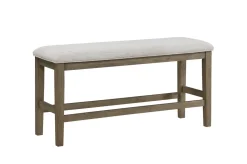Mor Furniture Seating For 6|Dining Room Sets|Barry Counter Height Dining Table, 4 Stools & Bench In Light Brown