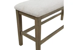 Mor Furniture Seating For 6|Dining Room Sets|Barry Counter Height Dining Table, 4 Stools & Bench In Light Brown