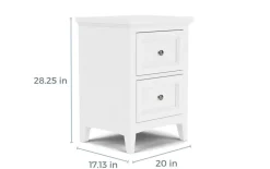 Mor Furniture Nightstands|Bay Creek 3 Drawer Nightstand In Light Gray