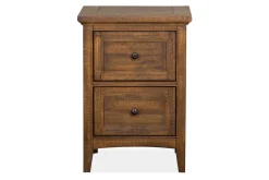 Mor Furniture Nightstands|Bay Creek 3 Drawer Nightstand In Light Gray
