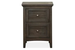 Mor Furniture Nightstands|Bay Creek 3 Drawer Nightstand In Light Gray