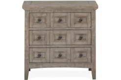 Mor Furniture Nightstands|Bay Creek 3 Drawer Nightstand In Light Gray