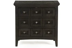 Mor Furniture Nightstands|Bay Creek 3 Drawer Nightstand In Light Gray